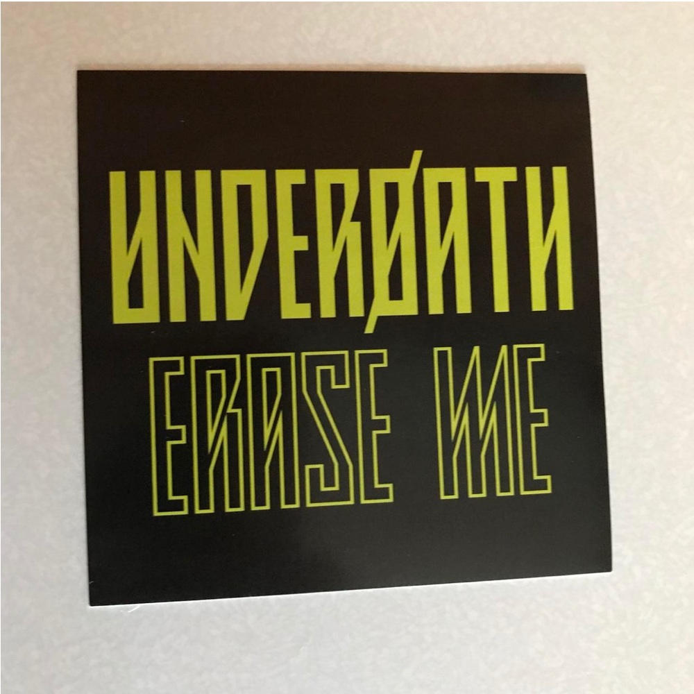 Underoath Erase Me glossy band sticker